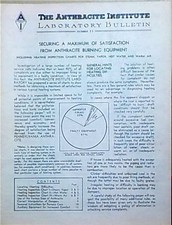 Anthracite Institute Bulletin 23 Securing a Maximum of Satisfaction Coal Furance