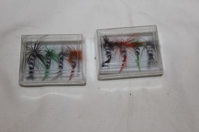 2 x 4 stk HANDGEBUNDENE TROCKENFLIEGEN-DRY FLY-NEU IM OVP