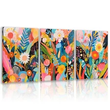 Zeredi Henri Matisse Wall Art Set of 3, Colorful Floral Wall Decor, Flower Ma...