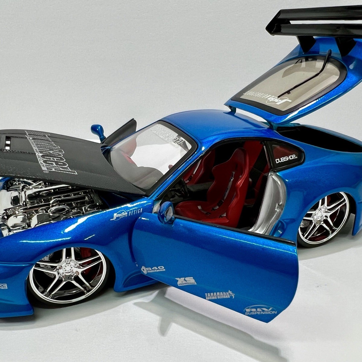 希少❗️jada 1/24 トヨタ スープラ impor racer Vintage JADA TOYS IMPORT RACER 1:24 SCALE TOYOTA SUPRA BLACK