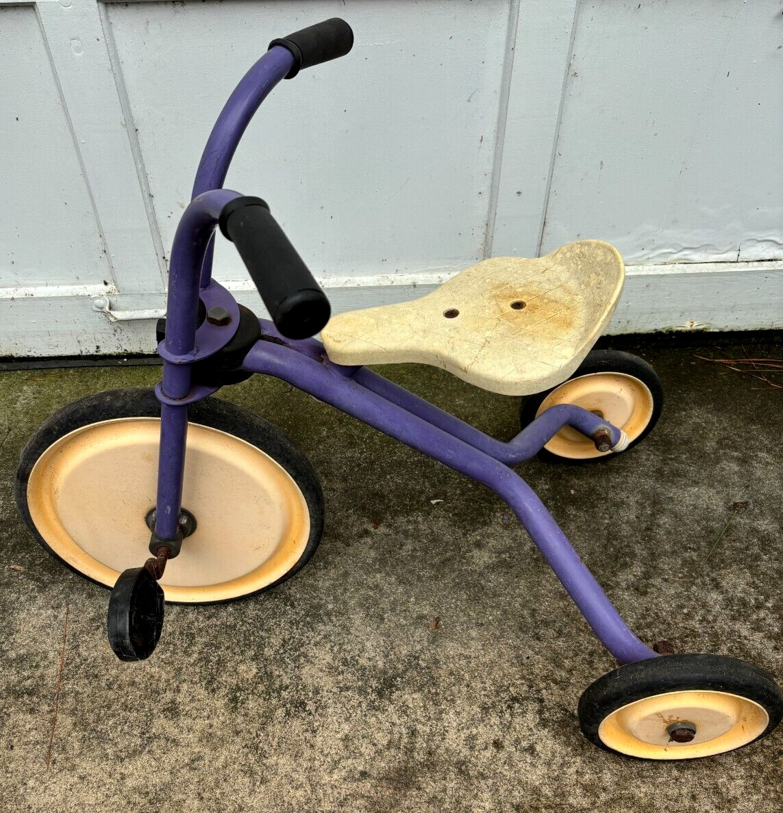 Vintage Angeles Basic Big Wheel Steel Frame Tricycle Trike B