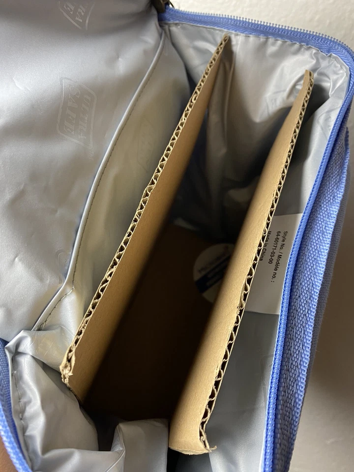 Fiambrera de lona vertical aislada Arctic Zone azul modelo raro AGOTADA NUEVA CON ETIQUETAS Foto 4 de 4