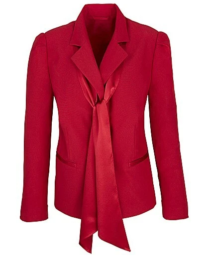 Red evening store jacket womens