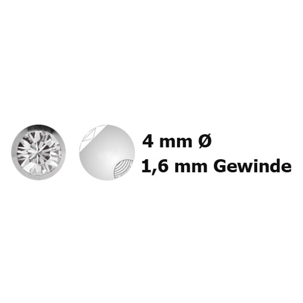 Piercing Schmuck Mit Multi Kristall Ball Für Bauchnabel Und Co