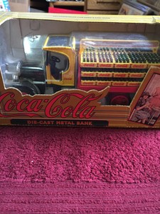 coca cola die cast metal bank