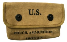 Army WWII Canvas Shotgun Shell Ammunition Pouch