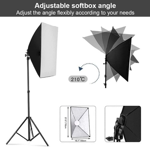 2-in-1 Softbox Kit with Adjustable Tripod and Remote - Enhance Your Photoshoots - Picture 5 of 8