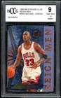 1995-96 Stadium Club Reign Men #RM2 Michael Jordan Card BGS BCCG 9 Near Mint+