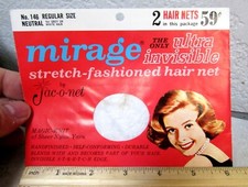 Vintage Hair Net in Envelope NEW  Unused Mirage Jac-o-net 146 regular invisible