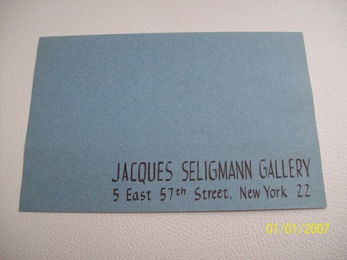 1952 ART EXPOSITION Invite Paintings By Doris Barsky Kreindler 1901-1974 - Picture 3 of 7