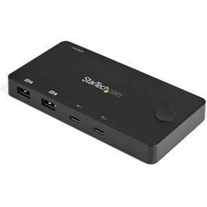 StarTech SV211HDUC 2-Port USB-C KVM Switch 4K 60Hz HDMI w/Cables