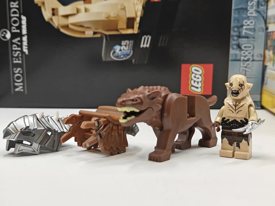 NEW LOTR Azog with Armored Brown Warg Custom Lego Minifigure The Hobbit - Image 2 of 4