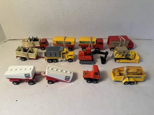Vintage Lot Of 12 Matchbox Cars 1970’s Diecast Lesney England Excellent