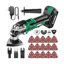 20V Cordless Oscillating Tool Kit with 26 Accessories, 21000 OPM, Variable Speed