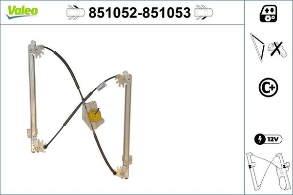 Valeo 851052 Fensterheber Vorne Links FüR Audi-image