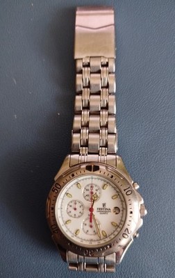 alte Festina 7118 Herrenuhr / geprüft ok / neue Batterie / 4cm