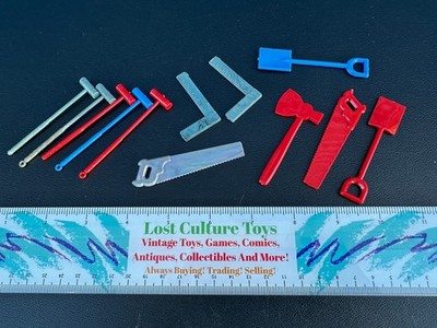 Vintage 1960s Premium Tools Saws Charms Bulk Lot Cracker Jack Prize Gumball NOS