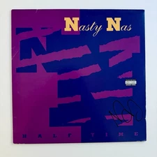 Nas Signed Autographed Nasty Nas Halftime Debut Vinyl RSD Single