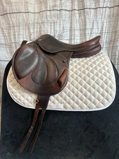 2018 Antares Contact Monoflap Jump Saddle, 18" Seat (Read Description)