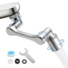 360  Rotating Faucet Extender with Adapter   Multifunctional Sink Spray Head ...