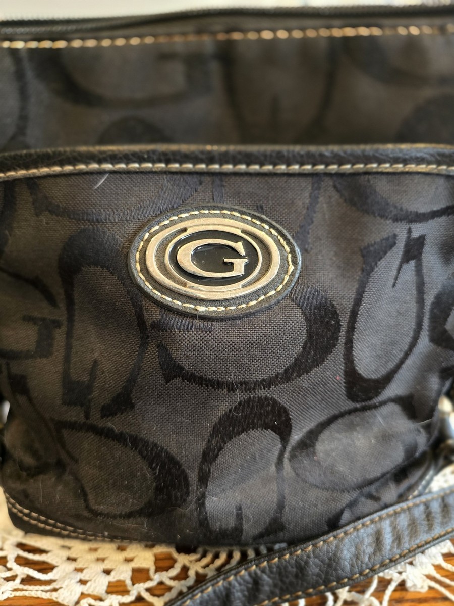 Vintage Y2K GUESS Casual Crossbody Purse Shoulder Bag Black