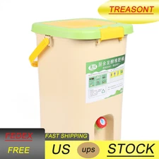 Recycle Composter Aerated Compost Bin Bokashi Bucket Kitchen Food Waste 21L