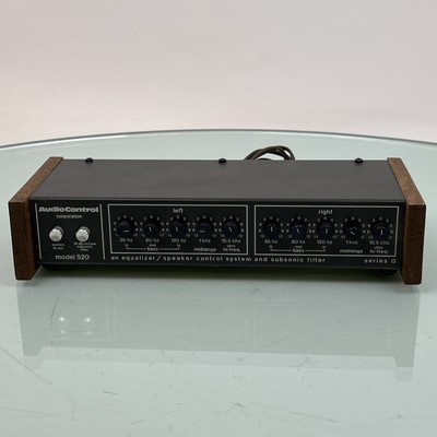 Vintage Audio Control Model 520 Series A Stereo Equalizer System Subsonic Filter
