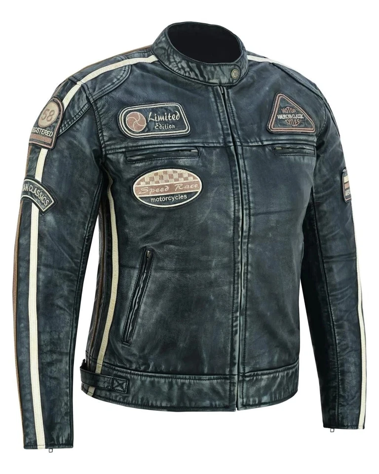 Moto Chaqueta Mujer Cuero Chaqueta Protector CE Chaqueta de Gira ROJO,NEGRO - Imagen 3 de 4