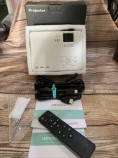 Purshe Mini Bluetooth Projector With Remote Included New In Box