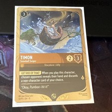   PROMO Disney Lorcana Timon - Snowball Swiper - Winterspell Promo Foil 32/P3