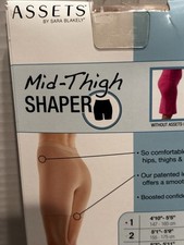 NEW Spanx pantyhose Assets Control Sz 5 High Waist Thigh Shaper Nude Full Length