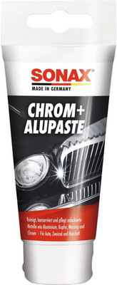 SONAX Chrom+Alupaste (75 Ml) Poliermittelhaltige Pflegepaste Zur Beseitigung Von