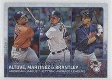2015 Topps League Leaders Rainbow Foil Jose Altuve Victor Martinez #2 0c6