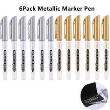 0.7mm EF Tip Epoxy Resin Acrylic Paint Highlight Pen Metallic Permanent Marker D