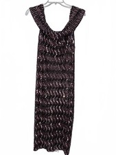 Vintage Premier Amour Sequin Wave Pattern Sleeveless Dress