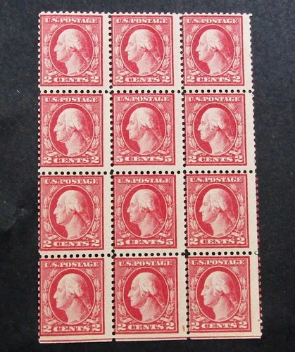 nystamps US Stamp # 505 MNH/H $975 Double Color Error Rare Block    M20x4776