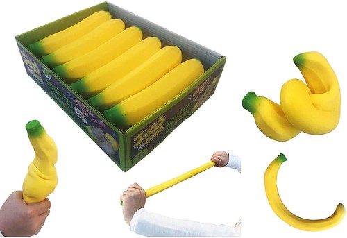 Squishy Toys Banana Stress Toy 12 Pack Stretchy Sand Bananas Toy Stretch for ...
