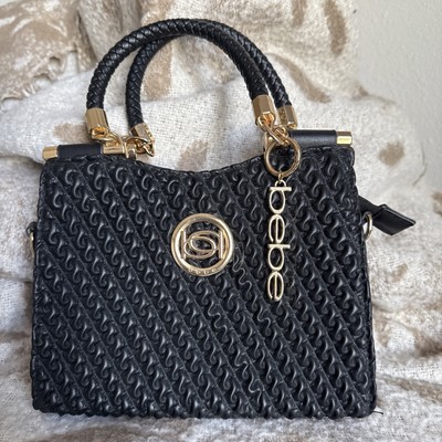 BEBE Erika Mini Shopper In Black NWOT 