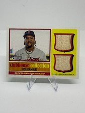 2025 Topps Heritage José Ramírez Dual Relic Clubhouse Collection Guardians #CCSD