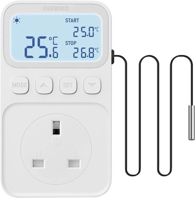 Digital Thermostat Stecker programmierbar Temperaturregler Steckdose Heizung Kühlen