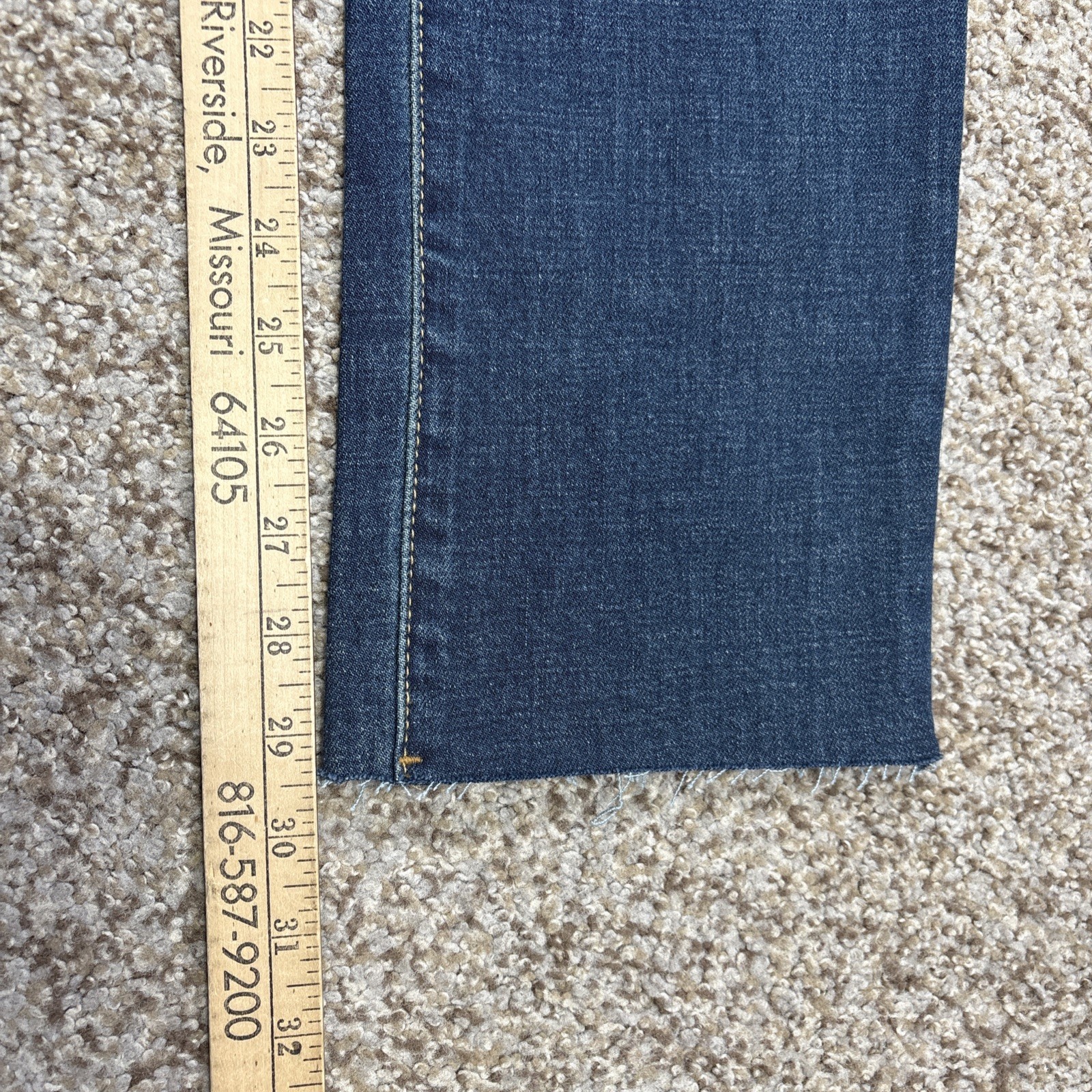 Oliver Logan Jeans Women's 30 The Crosby High Rise Raw Hem Fits 31 X 29.5 NEW - View 12