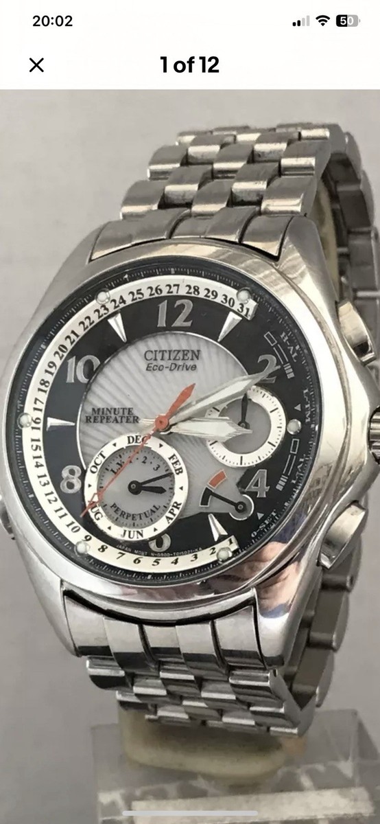 Citizen Men's Eco Drive Minute Repeater Perpetual Calendar