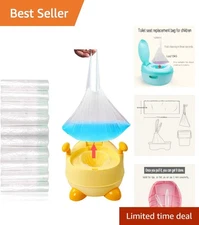 Universal 100 Pack Disposable Potty Bags with Easy Drawstring for Hygiene & Ease