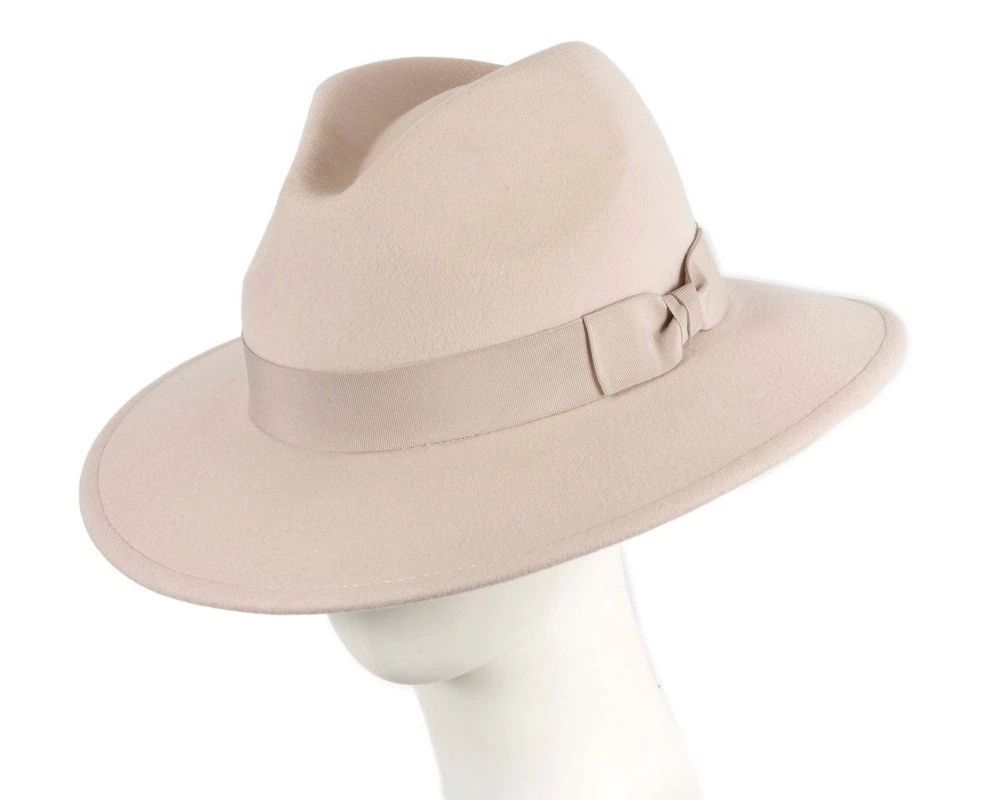 Sand Felt Classic Fedora hat 6.5cm flat brim by Max Alexander - 100% AU seller