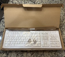 HP Katydid Wired USB White Keyboard Mouse Combo P/N 904367-001 904368-001