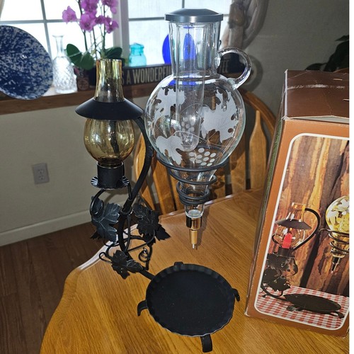 Vintage Wine Areator with Candle Stand