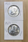 40% Silver Kennedy Half Dollars: 1966 & 1967 US Half Dollar Lot -Vintage JFK
