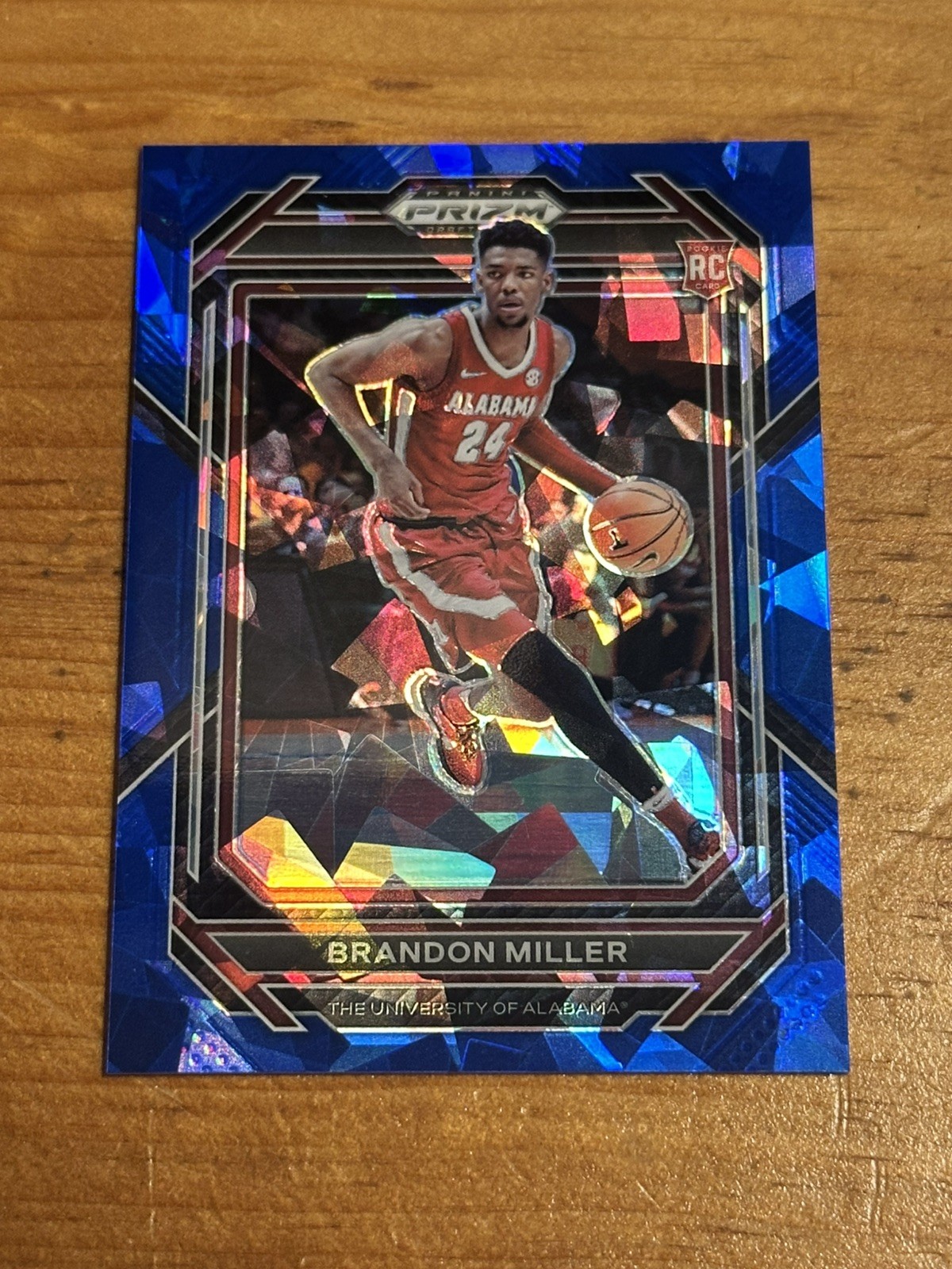 2023-24 Panini Prizm Draft Picks Brandon Miller Blue Ice Prizm /99 (RC) Hornets