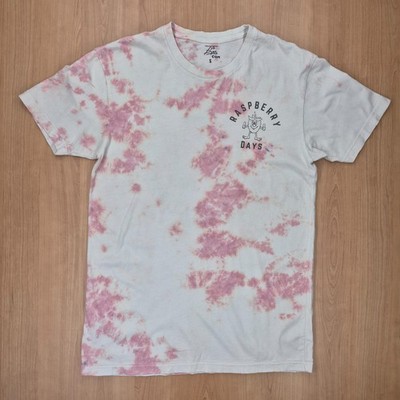 Tys Dyes Tie Dye T-Shirt Damen S Rosa Weiß Batik Raspberry Days Vintage US Merch