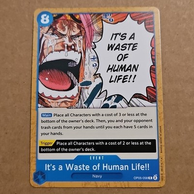 It's a Waste of Human Life!! C One Piece OP05-058 Awakening of the New Era NM